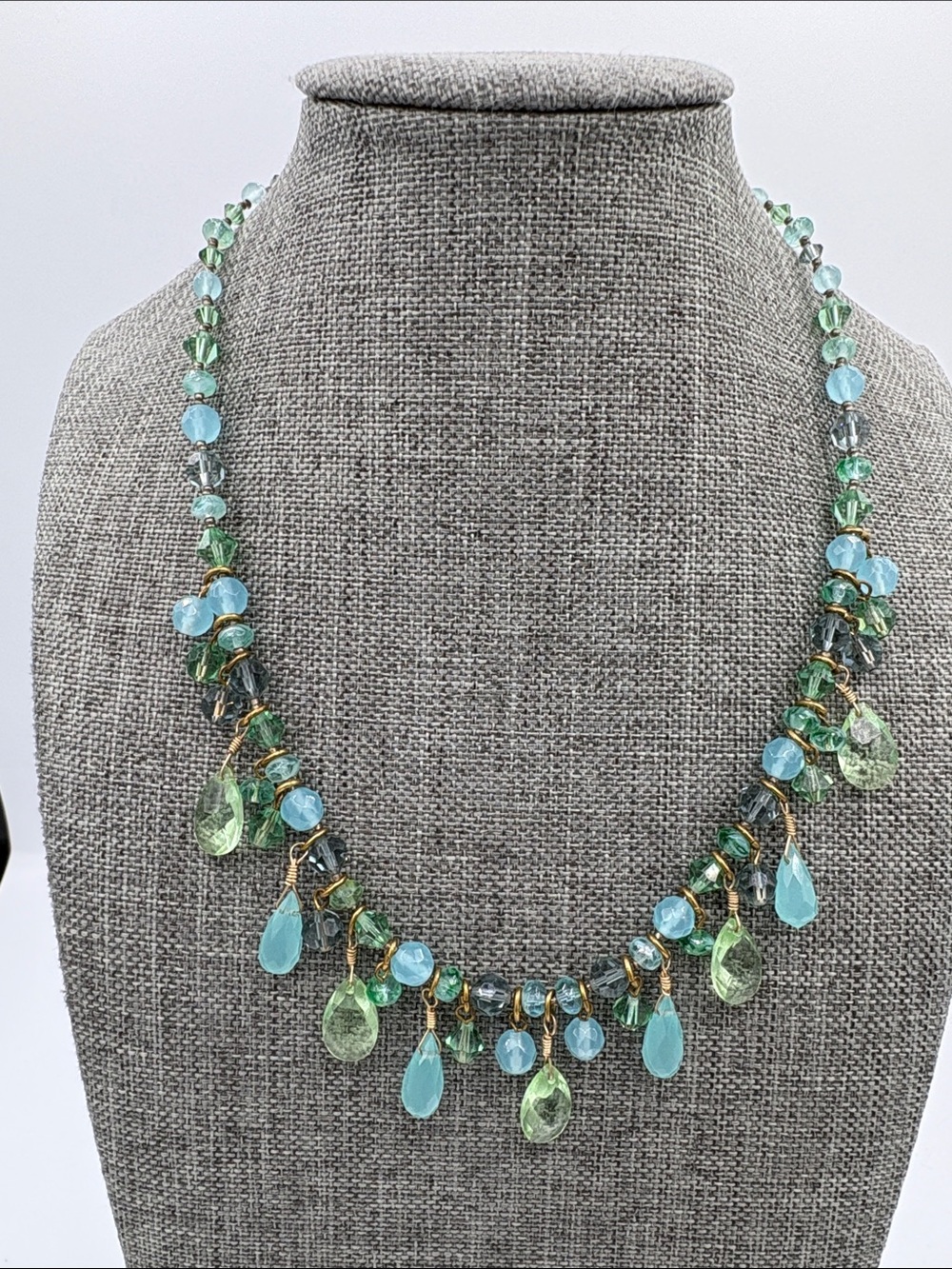 Rachel Reinhardt Semiprecios Stone and Crystal Necklace